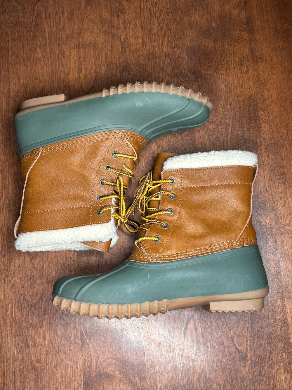 American Eagle Outfitters Duck Boots - Brown & Green